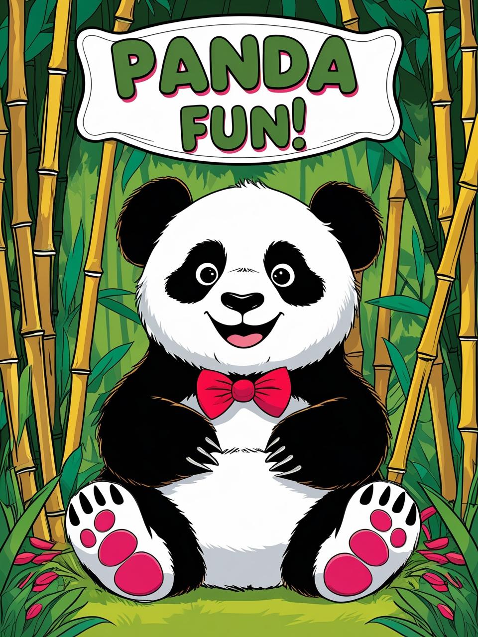 Panda Coloring Book