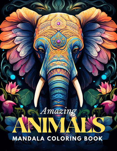 Amazing Animals Mandala Coloring Book