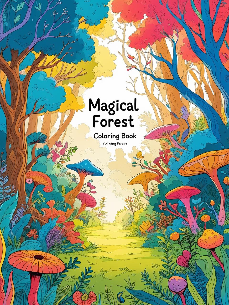 Magical Forest Coloring Book