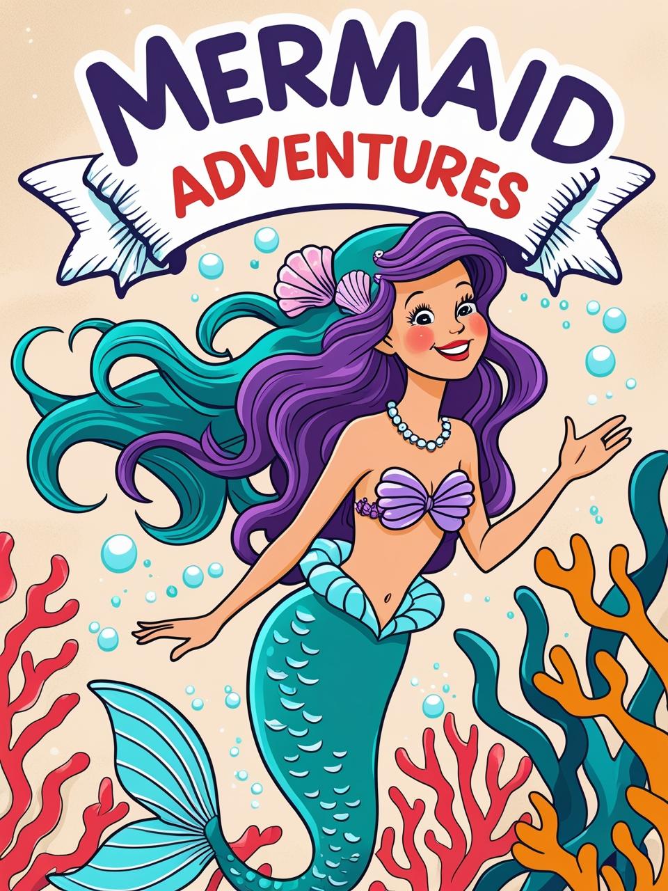 Mermaid Coloring Book