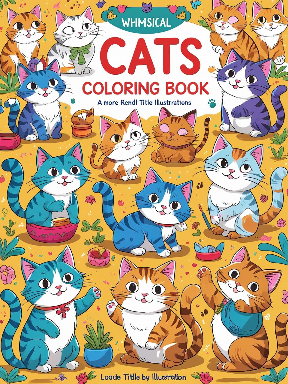Cats Coloring Book