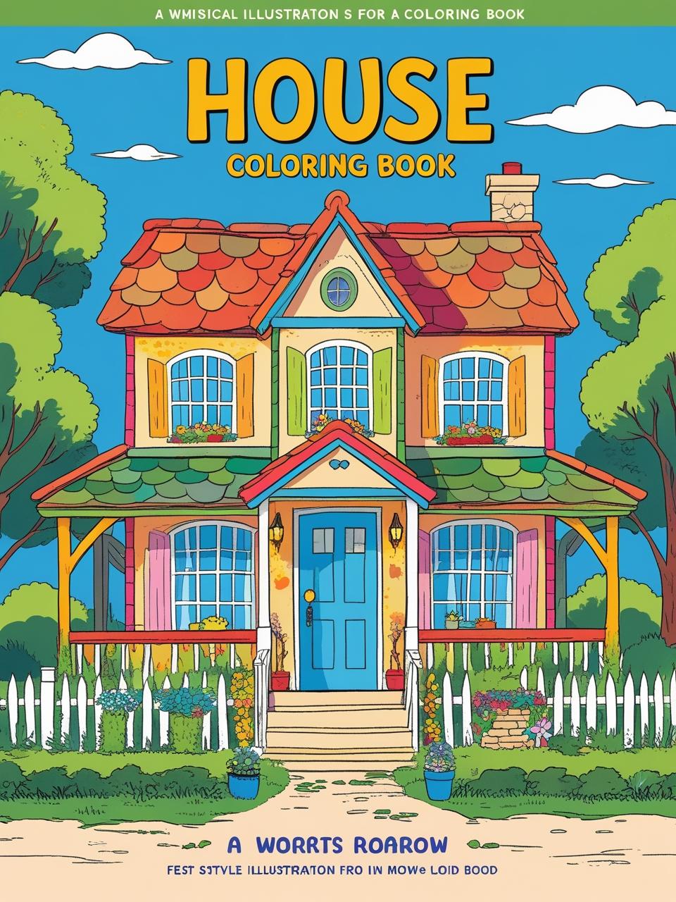 House Coloring Book