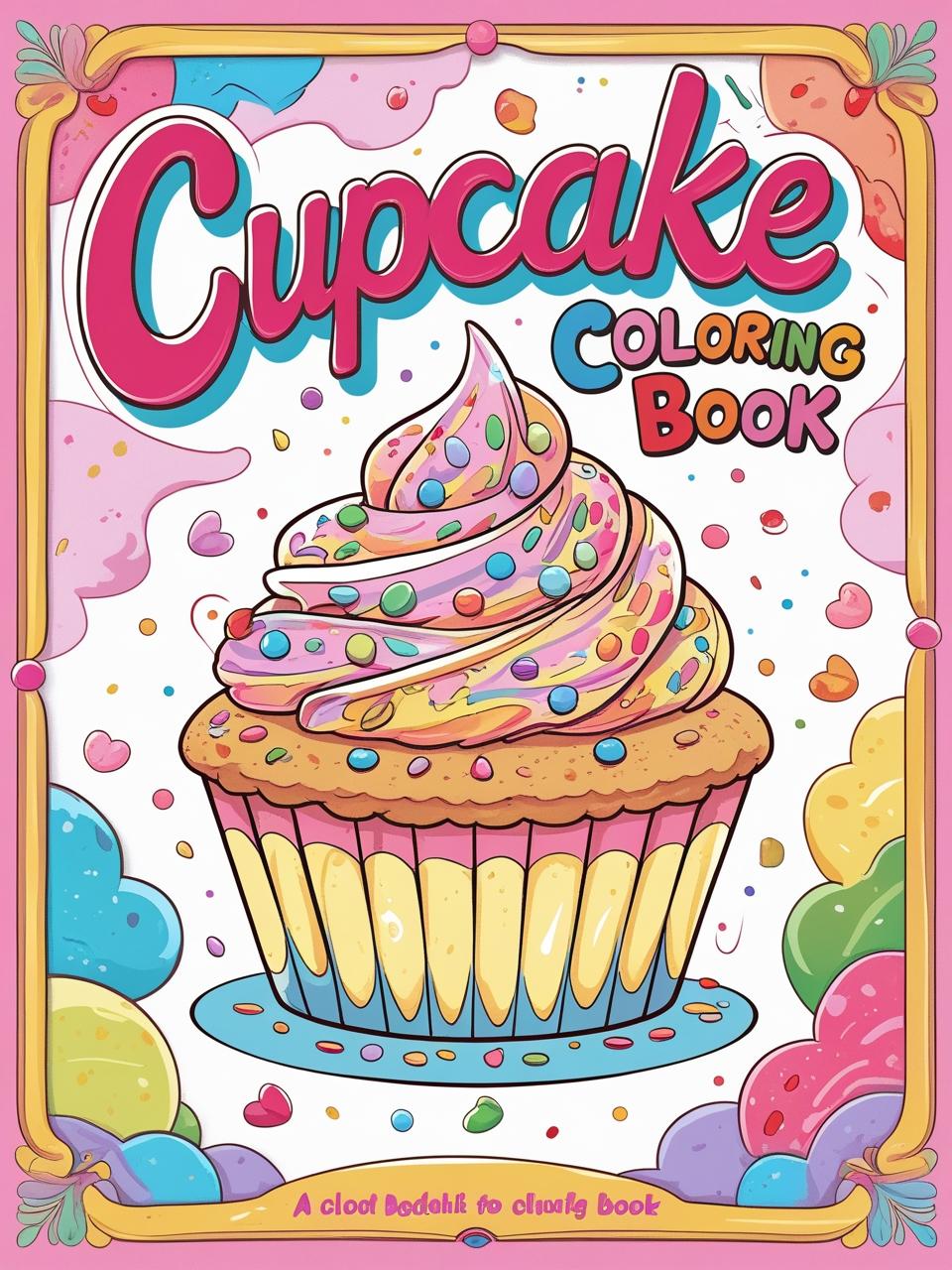 Cupcake Coloring Book